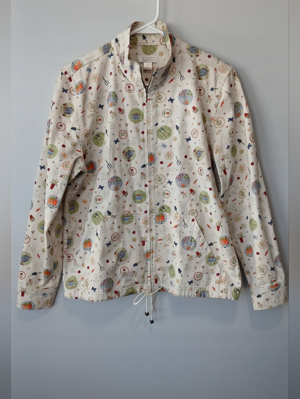 Christopher & Banks Gardening Jacket Womens Small Cottagecore Grannycore